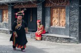 Woman & A Traditional Rukai House