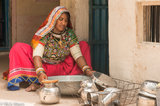 Meghwal Woman Washing Up