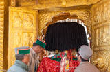 Deity Leaving The Temple