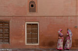 Wall & Women At Junagarh Fort