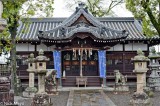 Wooden Temple & Stone Lanterns