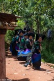 Column Of Funeral Greeters Twirling