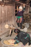Women Husking Rice