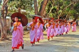 Nuns With Alms Bowls