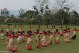 Practicing The Bihu Dance