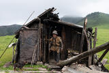 Shepherd At His High Pasture Hut
