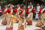 Girls Performing Bihu Dance