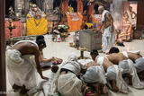 Worshippers At Auniati Satra