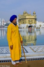 Sikh Guard At Golden Temple