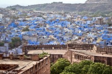 Blue City Behind Fort