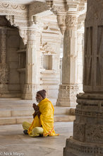 Praying At Chaturmukha Jain Temple 