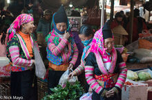 White Hmong Women At Market