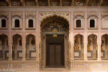 Carved Door At Podar Haveli