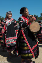 Lahu Na Woman Beating The Drum