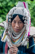 Loimi Akha Woman In Headdress