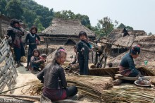 Preparing The Thatch Roofing