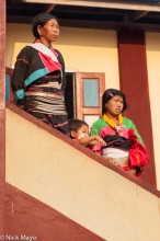 Women & Child On Steps