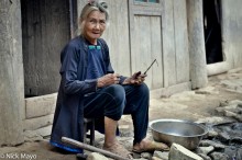 Grandma On A Stool