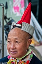 Hongte Yao In Traditional Peaked Hat