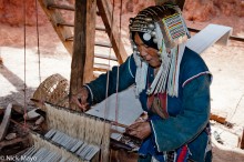 Akha Woman Weaving