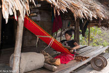 Weaving A Red Skirt