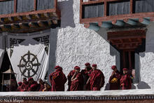 Monks On Festival Day