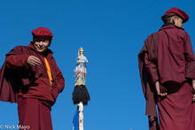 Two Monks Blue Sky