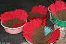 Bowls Of Incense Sticks