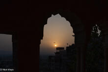 Setting Sun At Fort Palace Hotel
