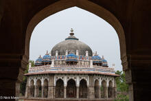 Isa Khan's Tomb Through Archway