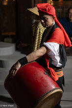 Drummer At Village Matsuri