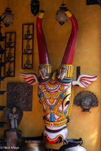 Decorative Wooden Bull Head
