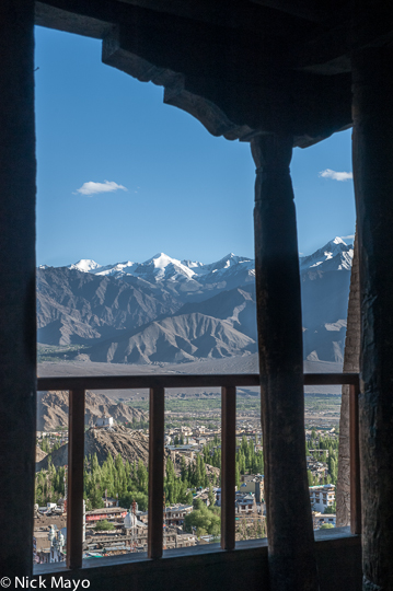 The Zanskar range as seen from the Leh Palace.