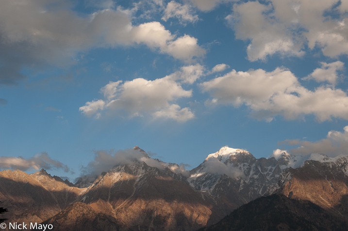 The Kinner Kailash range opposite Kalpa.