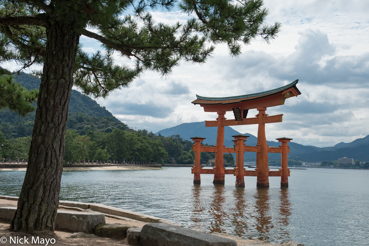 The great torii gate at Miyajima.