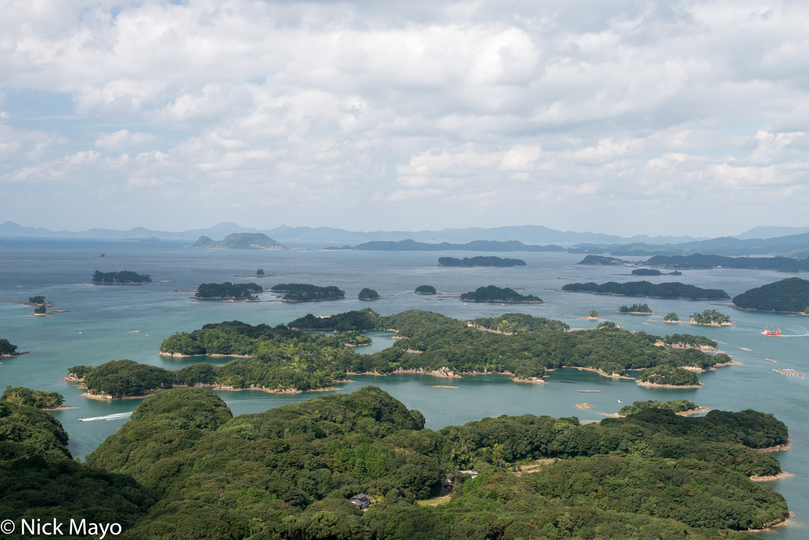 The Kujukushima islands off Sasebo in Nagasaki prefecture.