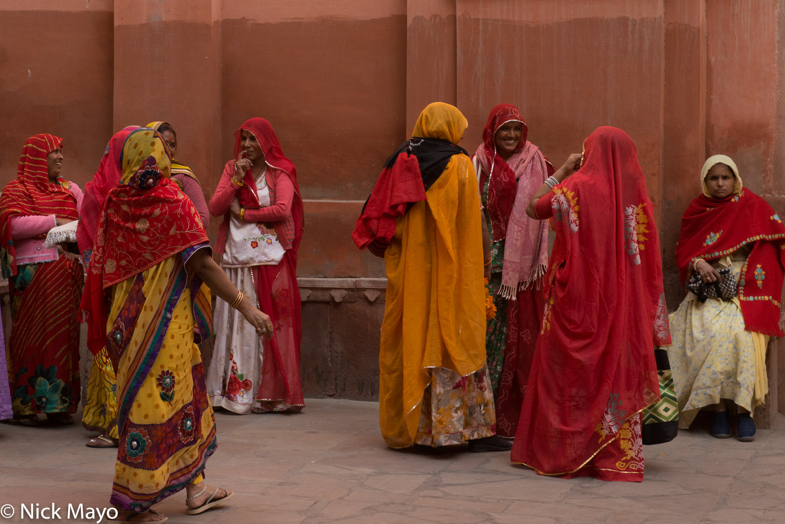 Local women at the Junagarh fort in Bikaner.