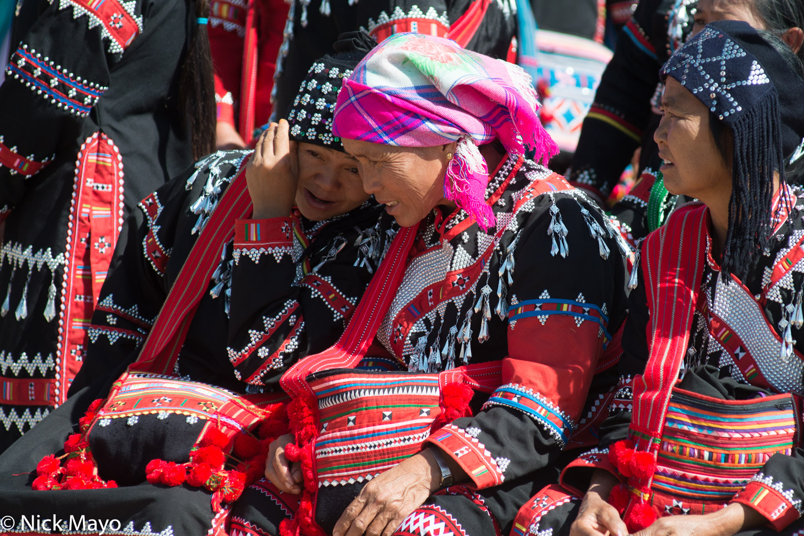 Black Lahu women at their New Year festival in Kengtung.