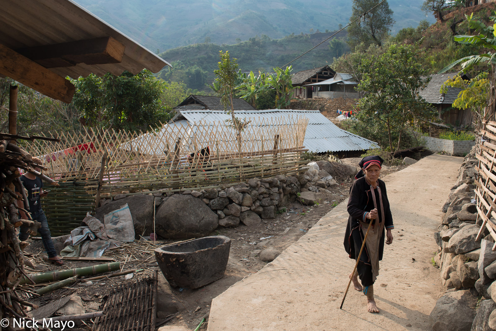 An older Black Dao woman in Pocha village.