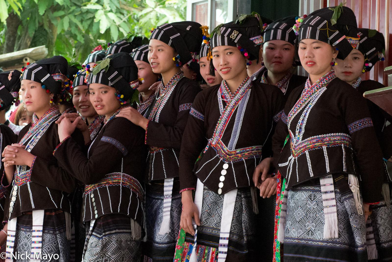 Lu women attending a New Year festival in the Nam Ma valley.