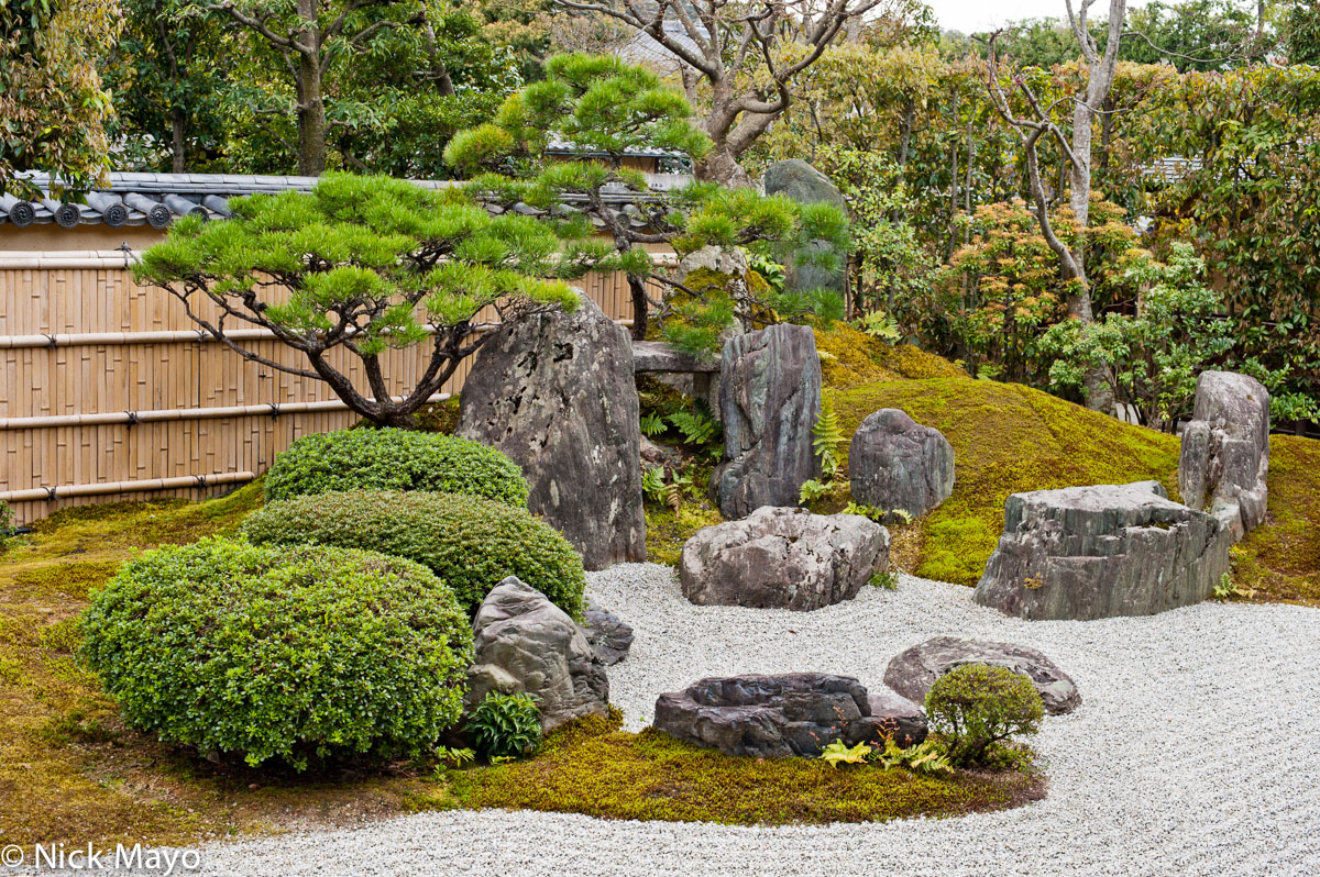 A zen garden in Kyoto.