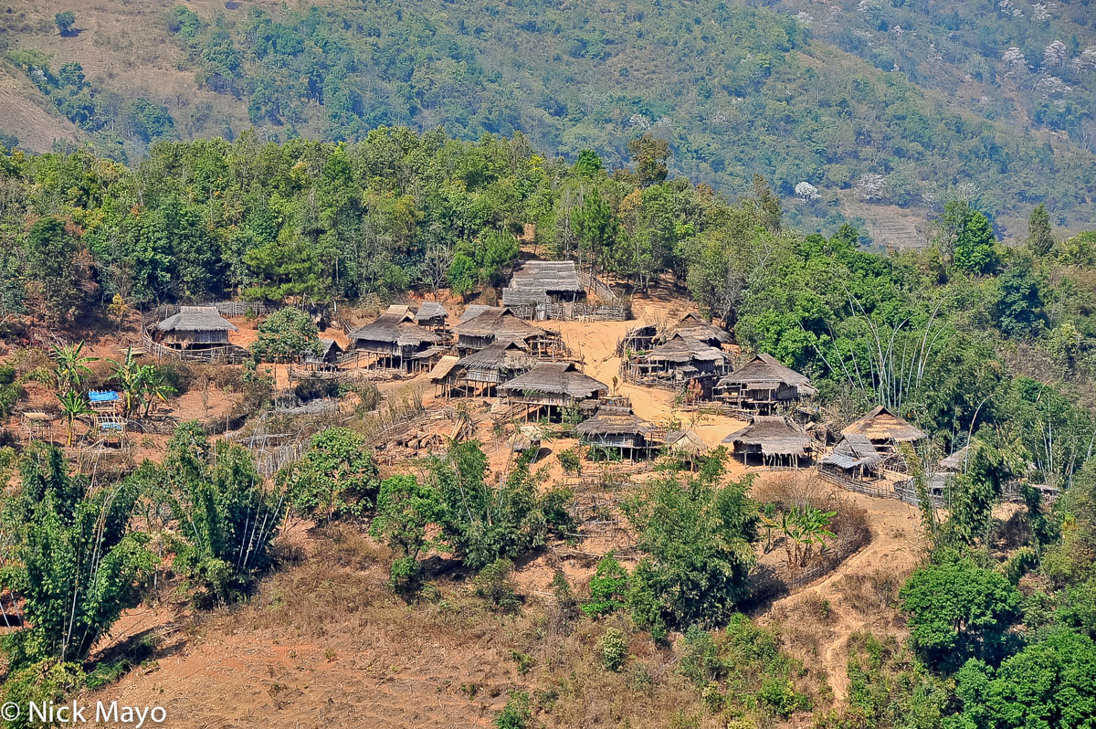 A thatched hillside village near Katai.