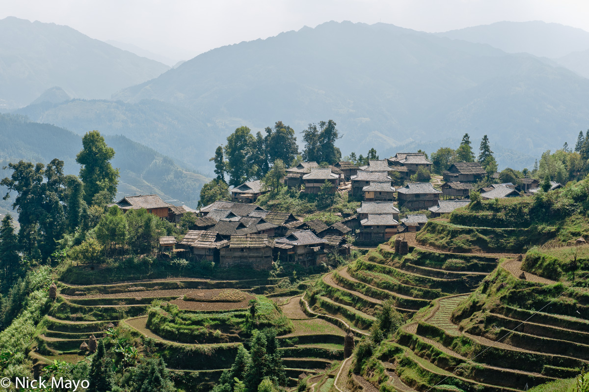 The wooden ridgeline village of Bai Li.