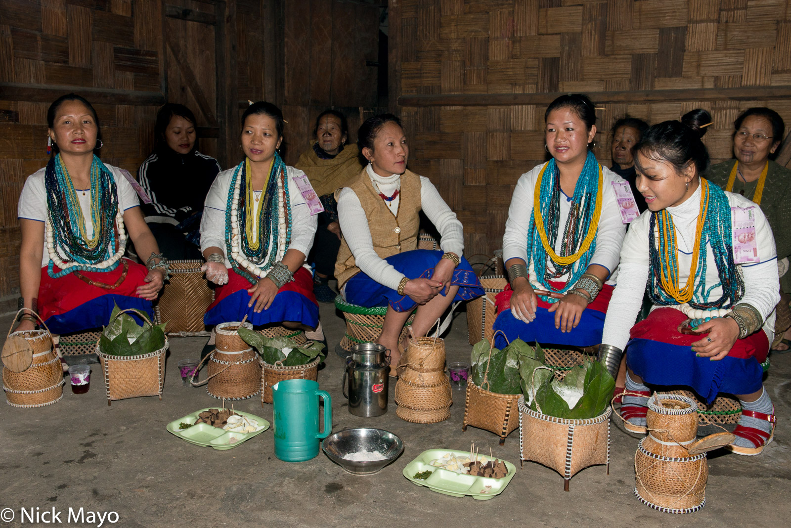 Apatani women at the Myoko festival in Mudang Tage in the Ziro valley.