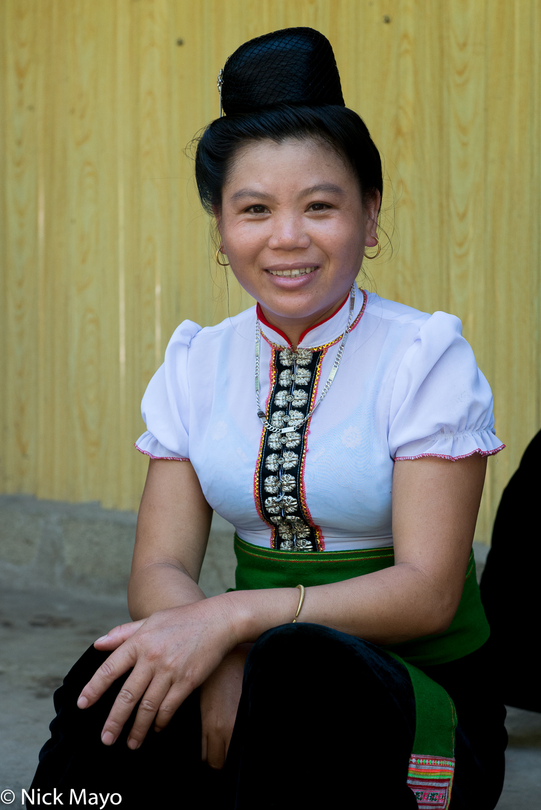 A traditionally dressed Thai (Dai) woman in the Nam Ma valley.