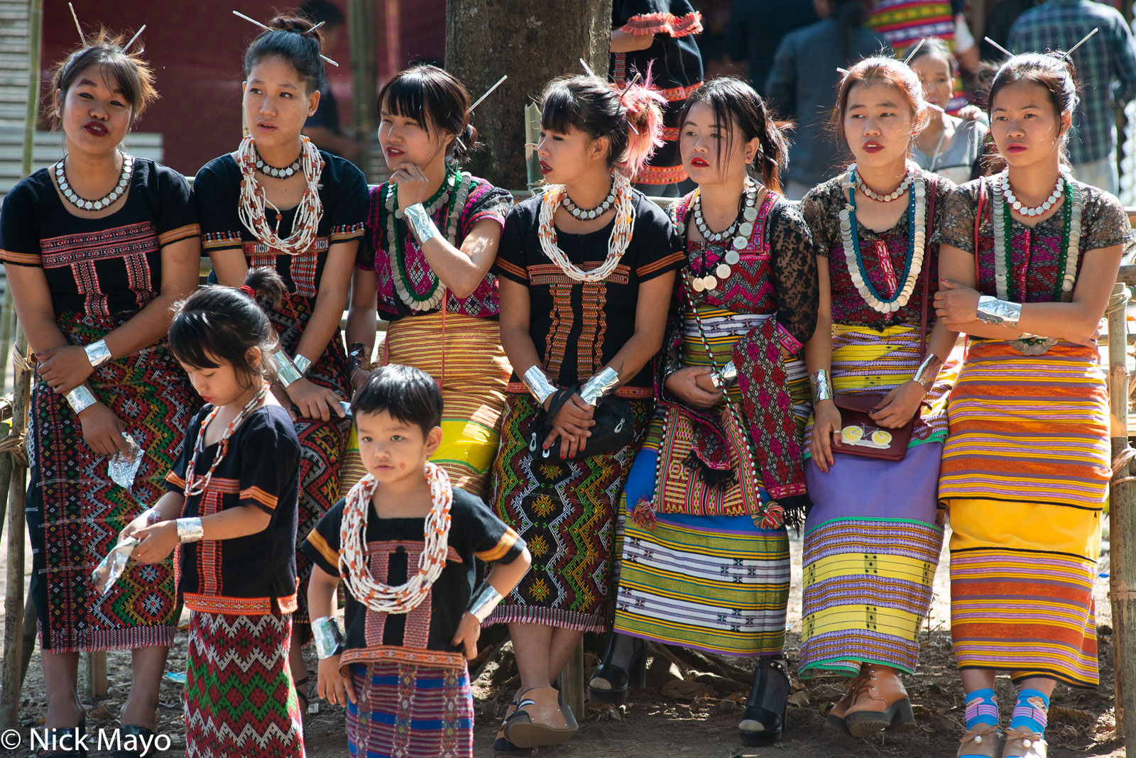 Idu and Digaru Mishmi girls at the Reh festival in Aohali.