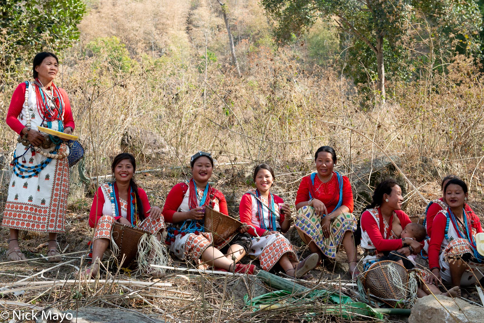 Nyishi women taking a break during the Tamen Boori Boot festival.