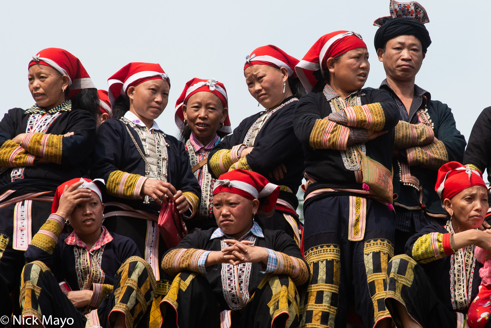 A Red Dao group at a festival at Phin Ngan.