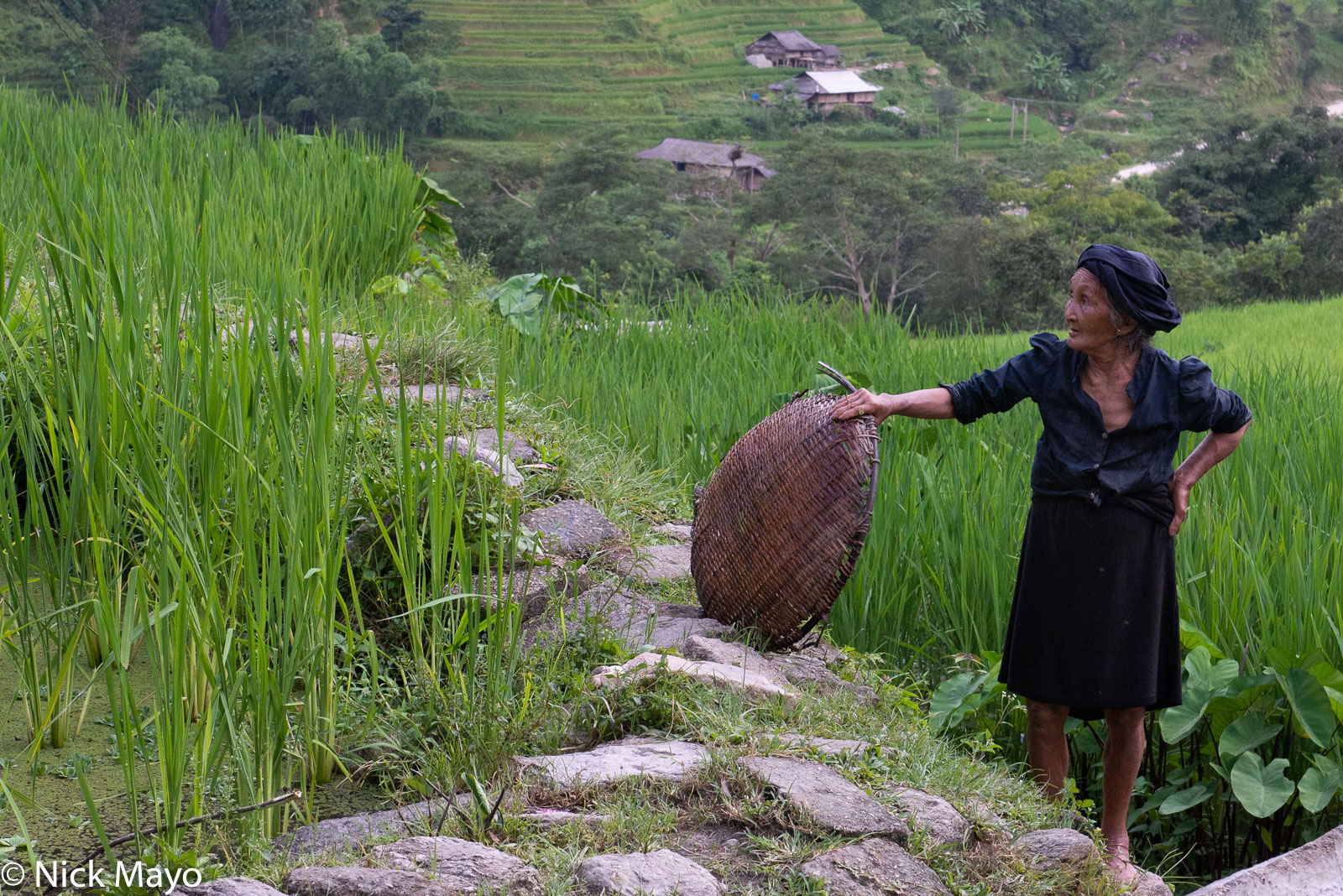 An older La Chi lady at Ban Phung.
