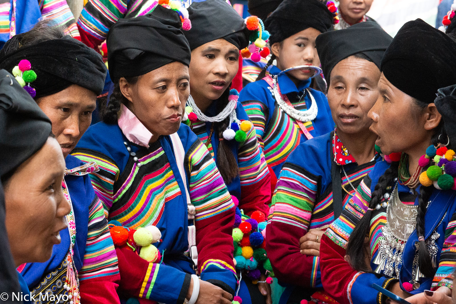 Lisu women in conversation at their New Year festival in Mogok.